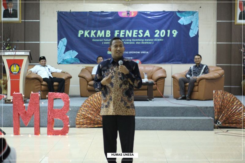 Kuliah Tamu PKKMB Mahasiswa Baru Fakultas Ekonomi Unesa oleh KPK, BNNP, Polrestabes Surabaya dan Wabup Sumenep